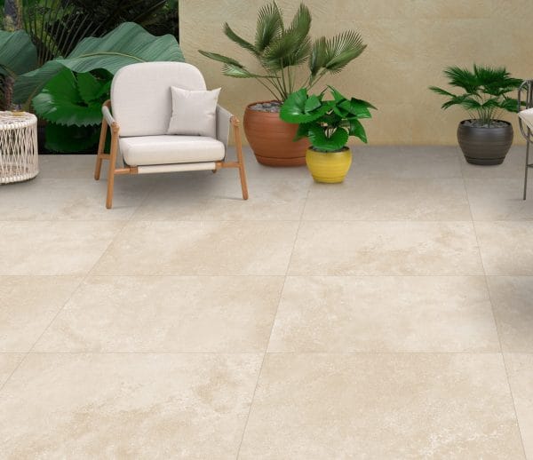 Limestone Crema Porcelain Paving 600x900