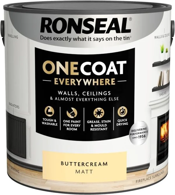 Ronseal One Coat Everywhere - Buttercream 2.5L - Image 4