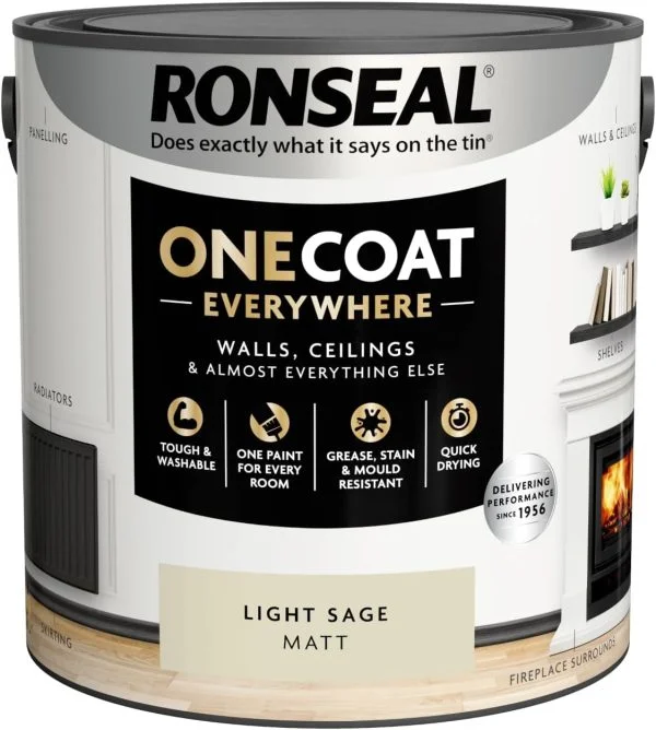 Ronseal One Coat Everywhere - Light Sage 2.5L - Image 4