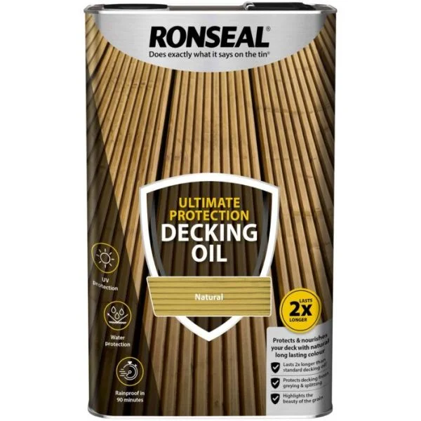 Ronseal Ultimate Protection Decking Oil - Natural, 5L
