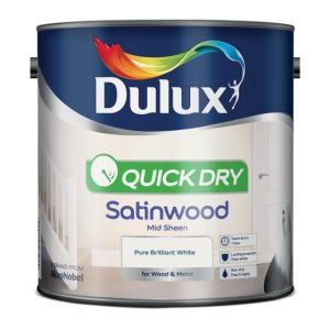 Dulux Quick Dry Satinwood Pure Brilliant White