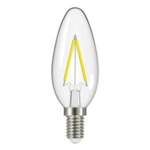 LED SES (E14) Candle Filament Non-Dimmable Bulb, Warm White 4W