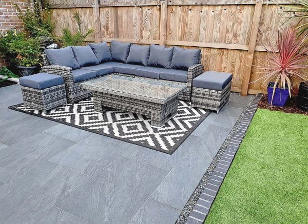Country Nero Porcelain Paving 600x900