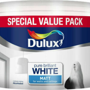 Dulux Matt Emulsion Paint Pure Brilliant White - 7L