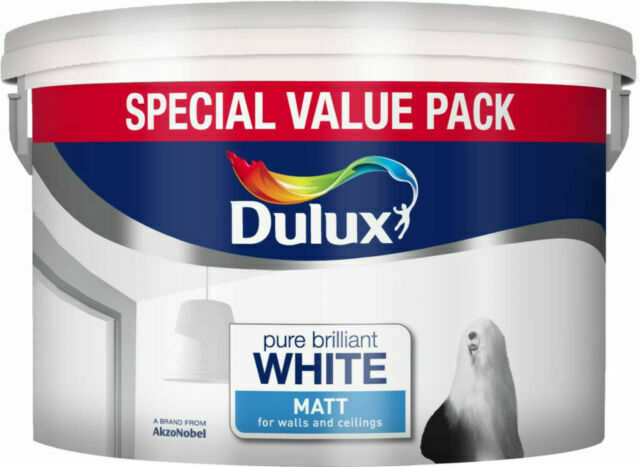 Dulux Matt Emulsion Paint Pure Brilliant White - 7L